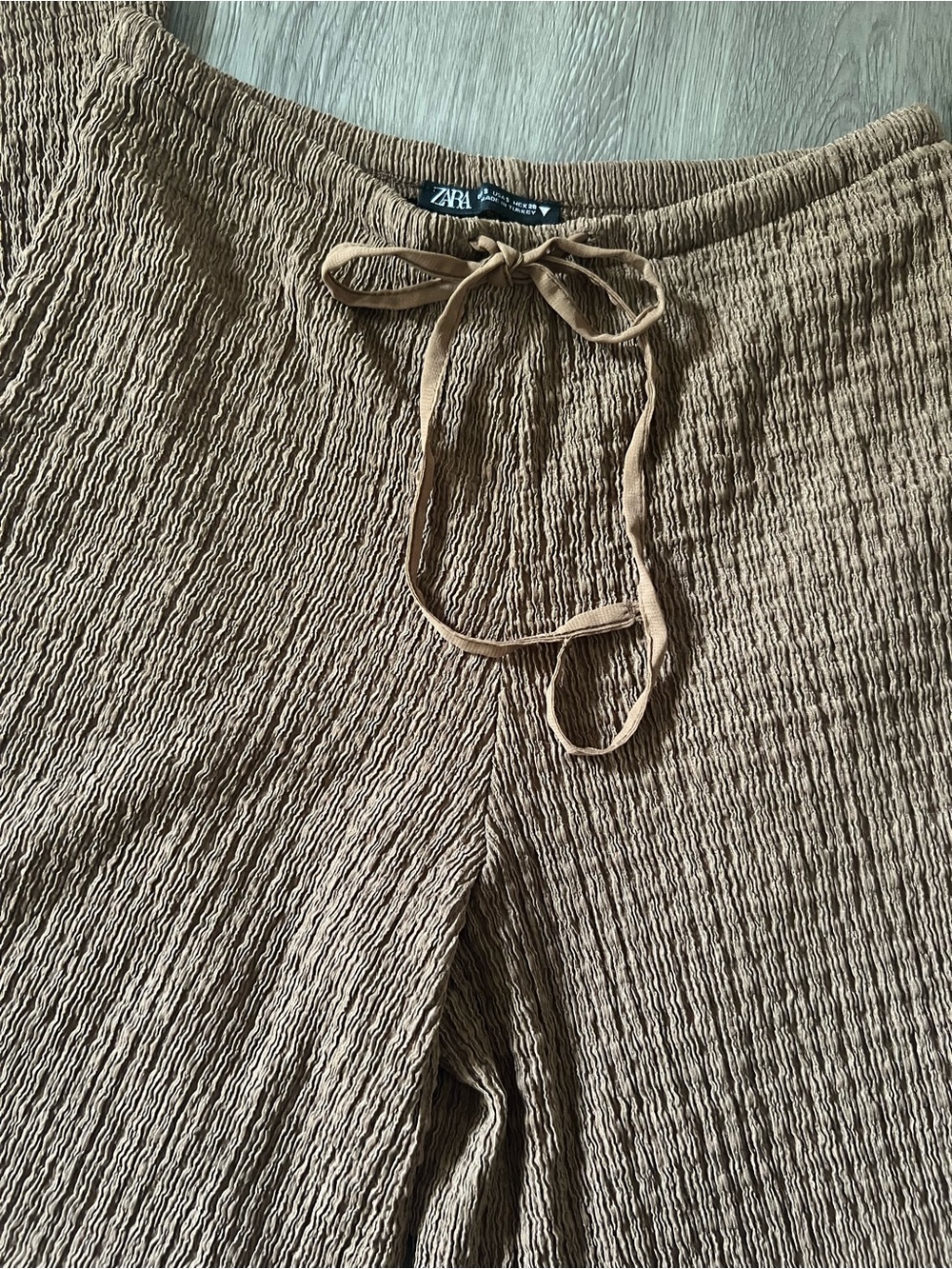 Zara textured straight leg pants - Picture 3 of 5